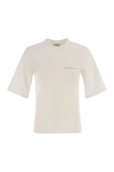 PESERICO PESERICO COTTON BLEND JERSEY T-SHIRT