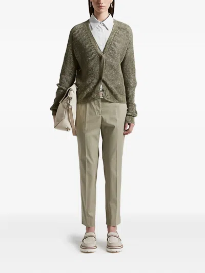 Peserico Cotton Blend Shirt In Gray