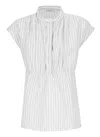 Peserico Striped Sleeveless Shirt