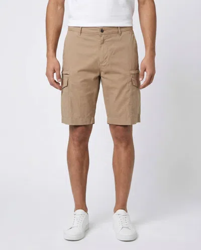 Peserico Cotton Cargo Shorts In Sand In Brown