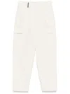 Peserico Cotton Cargo Trousers In 中性色