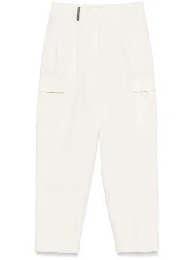 PESERICO COTTON CARGO TROUSERS