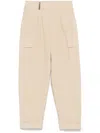 Peserico Cotton Cargo Trousers In Metallic