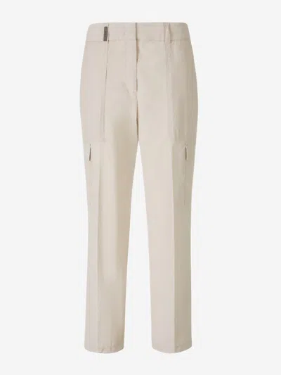 PESERICO PESERICO COTTON CARGO TROUSERS