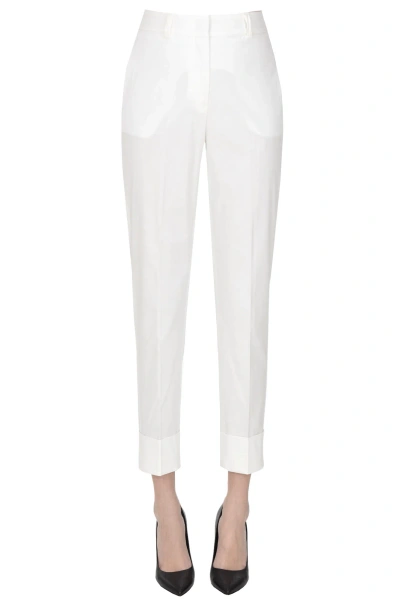 Peserico Cotton Chino Trousers In White