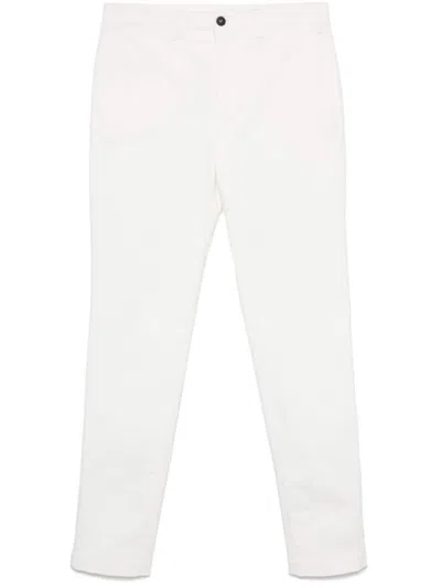 Peserico Gabardine-weave Chinos In White