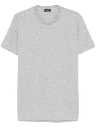 Peserico Cotton Jersey T-shirt In Grey