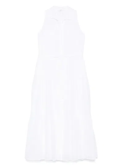Peserico Cotton Midi Dress In White