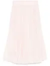 Peserico Cotton Midi Skirt In Pink