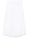 Peserico Cotton Midi Skirt In White