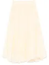 Peserico Cotton Midi Skirt In Yellow