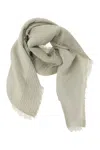 Peserico Cotton, Modal, Linen And Lurex Blend Triple Veil Stole