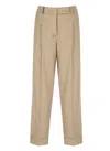 Peserico Brown Cotton Pants