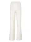 Peserico Beige Cotton Pants In White