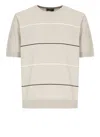 Peserico Short Sleeve Striped Tee