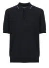 Peserico Cotton Polo Shirt In Black