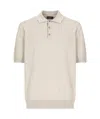 Peserico Men's Cotton Polo Shirt In Beige