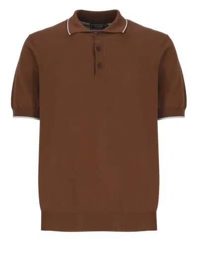 Peserico T-shirts And Polos Brown