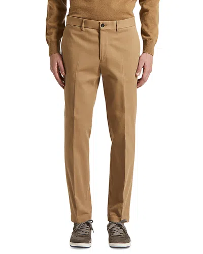 Peserico Cotton Regular Fit Trouser In Brown