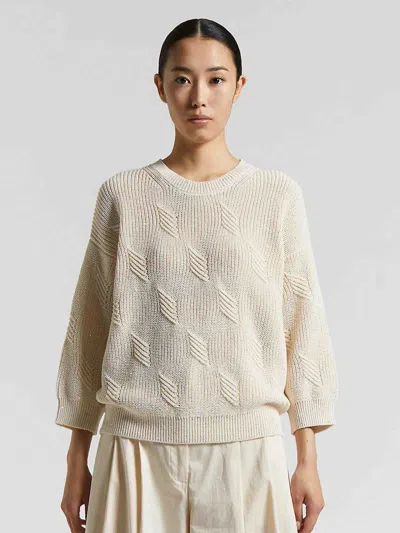 PESERICO PESERICO COTTON SEQUIN SWEATER