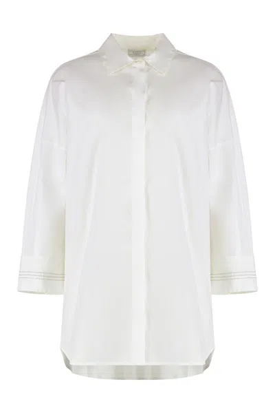 Peserico Cotton Shirt In White
