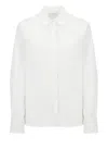 Peserico Stretch Cotton Poplin Shirt In White