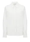 Peserico Stretch Cotton Poplin Shirt In White