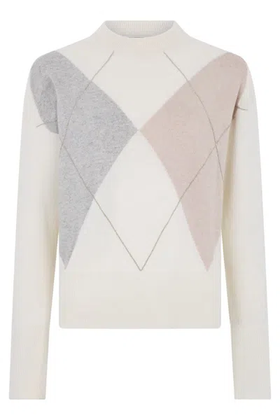 Peserico Cotton Sweater In Multi