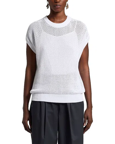 Peserico Cotton Sweater In White
