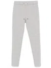 Peserico Mélange-effect Sweatpants In Grey