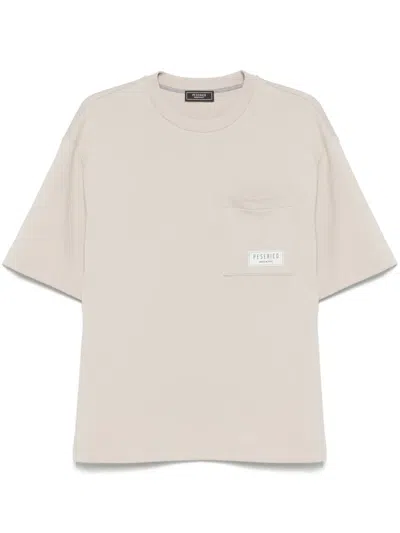 Peserico Cotton T-shirt In Neutrals