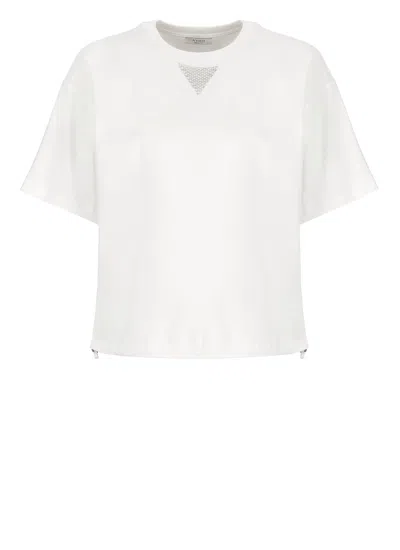 Peserico Cotton T-shirt In White