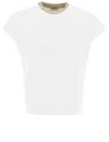 Peserico Cotton T-shirt With Contrasting Crew Neck