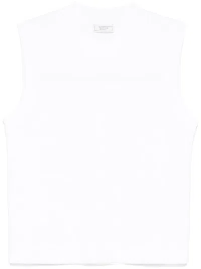 Peserico Cotton Tank Top In White