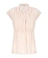 Peserico Pink Cotton Blouse