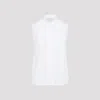 Peserico Collared Neck Sleeveless Top Layered Hem