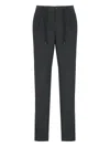 Peserico Straight Cotton Trousers Elastic Waist