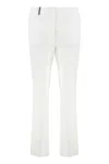 Peserico Cotton Trousers Belt Loops In White