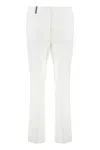 Peserico Cotton Trousers Belt Loops In White