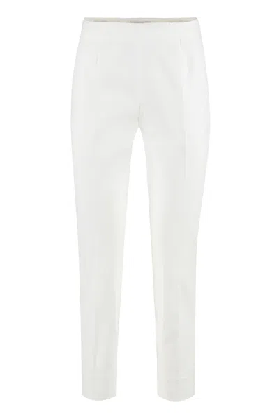Peserico Cotton Trousers In White