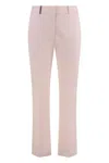 Peserico Cotton Trousers In Neutral