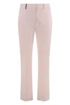 Peserico Tailored Straight-leg Trousers In Pink