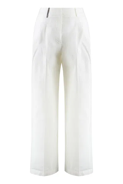 PESERICO COTTON TROUSERS