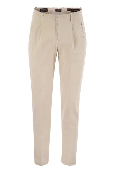 PESERICO PESERICO COTTON TROUSERS WITH DARTS