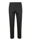 Peserico Cotton Viscose Stretch Trousers In Black