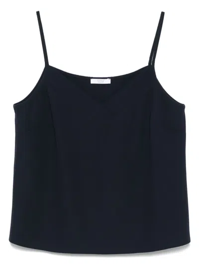 Peserico Crepe Blouse In Black