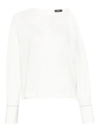 Peserico Crepe Blouse In White