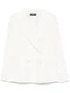 Peserico Crepe De Chine Blazer In White