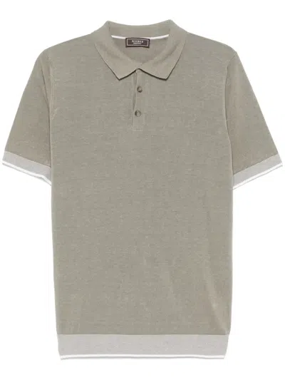 Peserico Crepe Polo Shirt In Green
