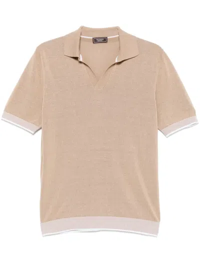 Peserico Crepe T-shirt In Neutrals